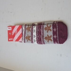 4/$30 New Gingerbread Cozy Socks - Size 5-9